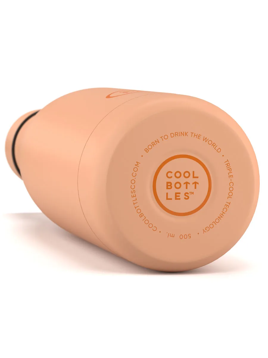 Термос-термобутылка Cool Bottles Soft Персиковый (Peach) 500мл CB500SOP. Изображение 3