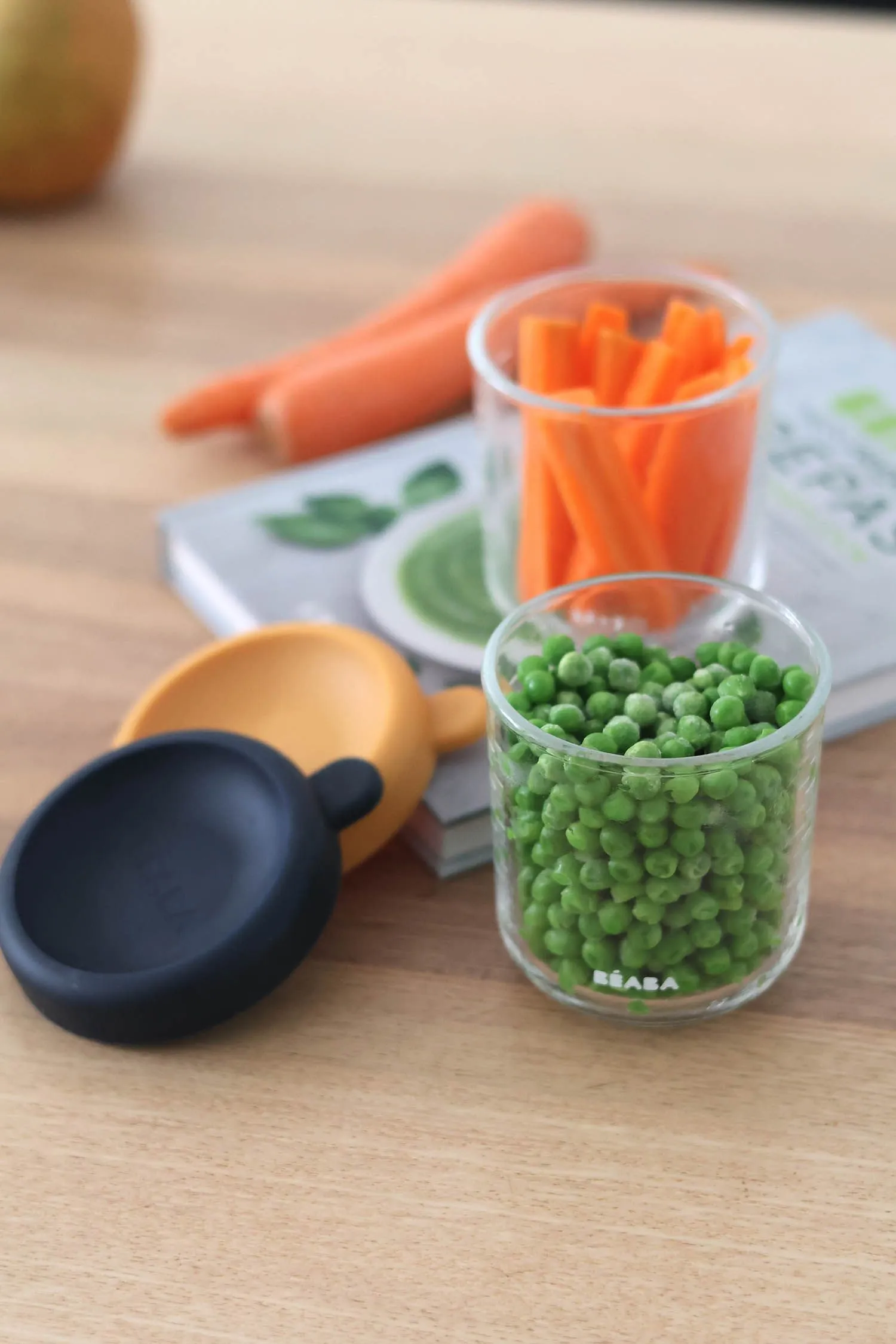 Набор контейнеров Beaba стеклянных, с крышкой (2 шт) 250 мл, для хранения продуктов