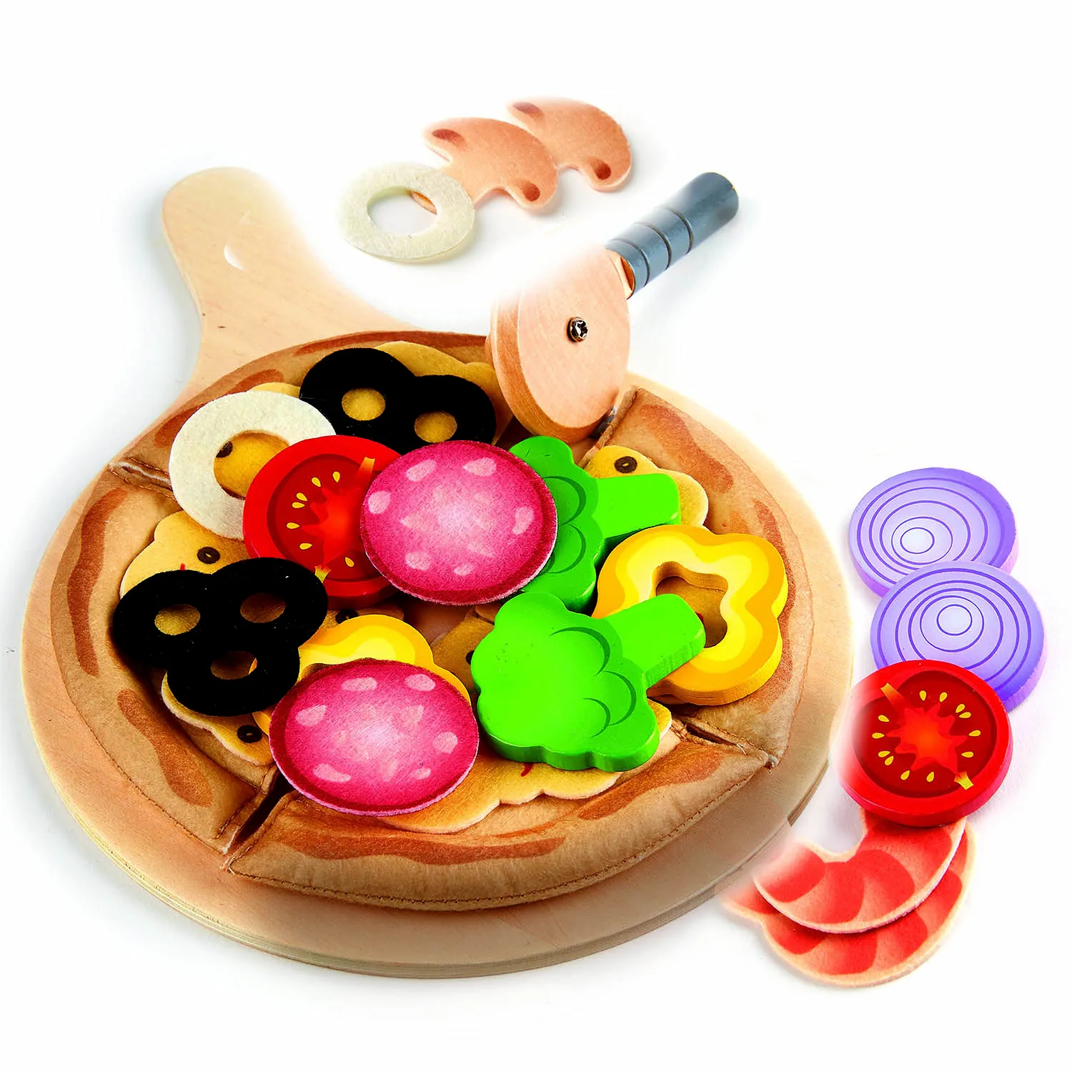 Набор игровой детский HAPE Перфекто Пицца 25 предметов E3173_HP