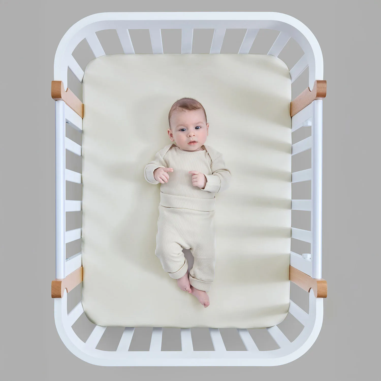 Простыня Happy Baby на резинке 100x70 см, трикотаж, комплект 2 штуки 87563