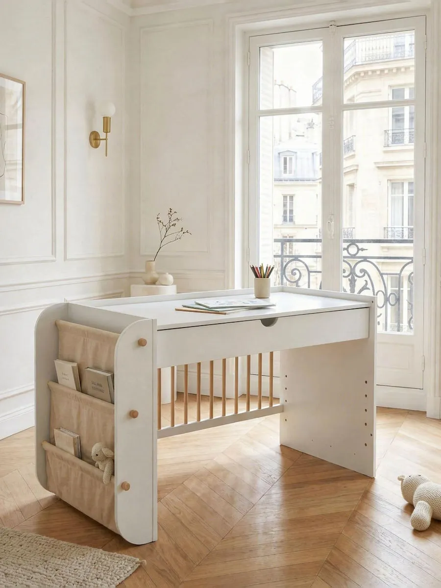 Кровать Micuna Salonica 120*60 белый/дерево (white/wood). Изображение 12