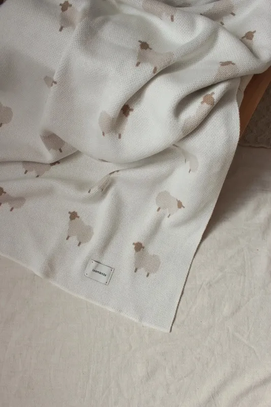 Плед детский 80х120 см LoomKnits Animal Sheeps