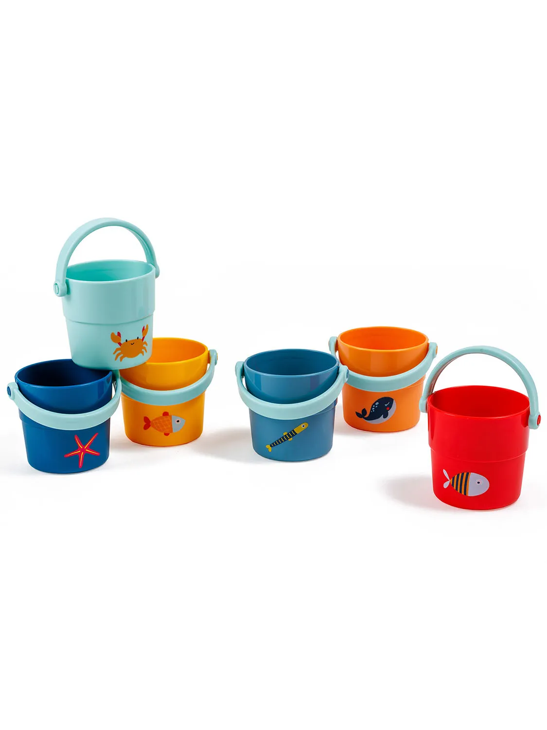 Игрушка для купания Eurekakids "Веселые ведра"