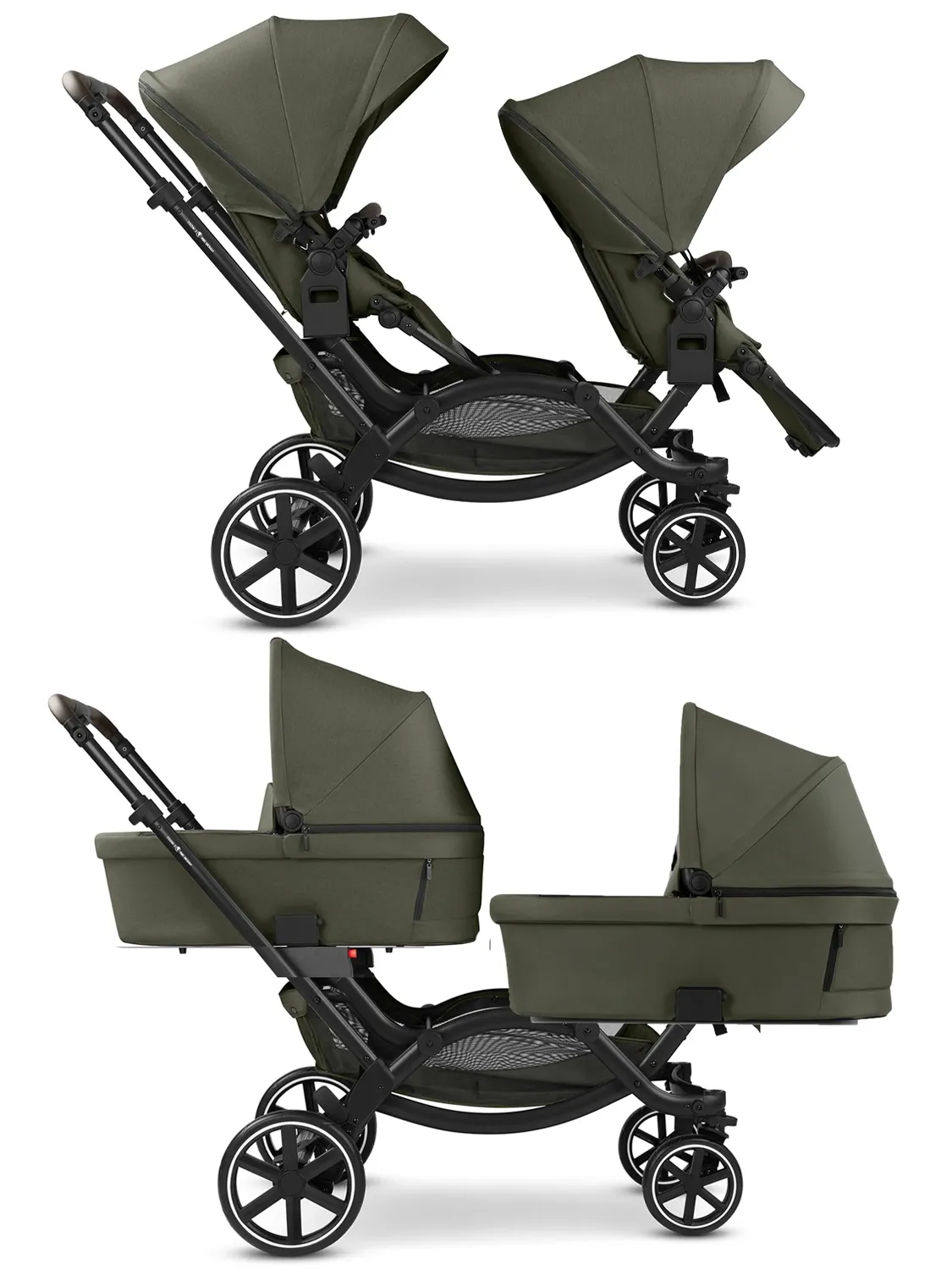 Коляска 2 в 1 для двойни ABC-Design Zoom 2