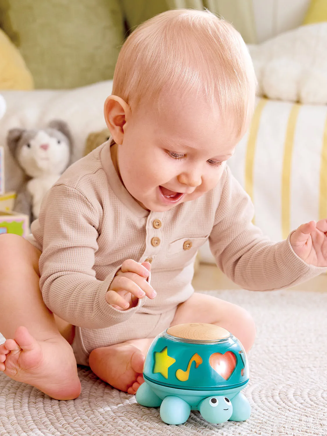 Игрушка развивающая HAPE «Малышам» Музыкальная черепашка E0140_HP