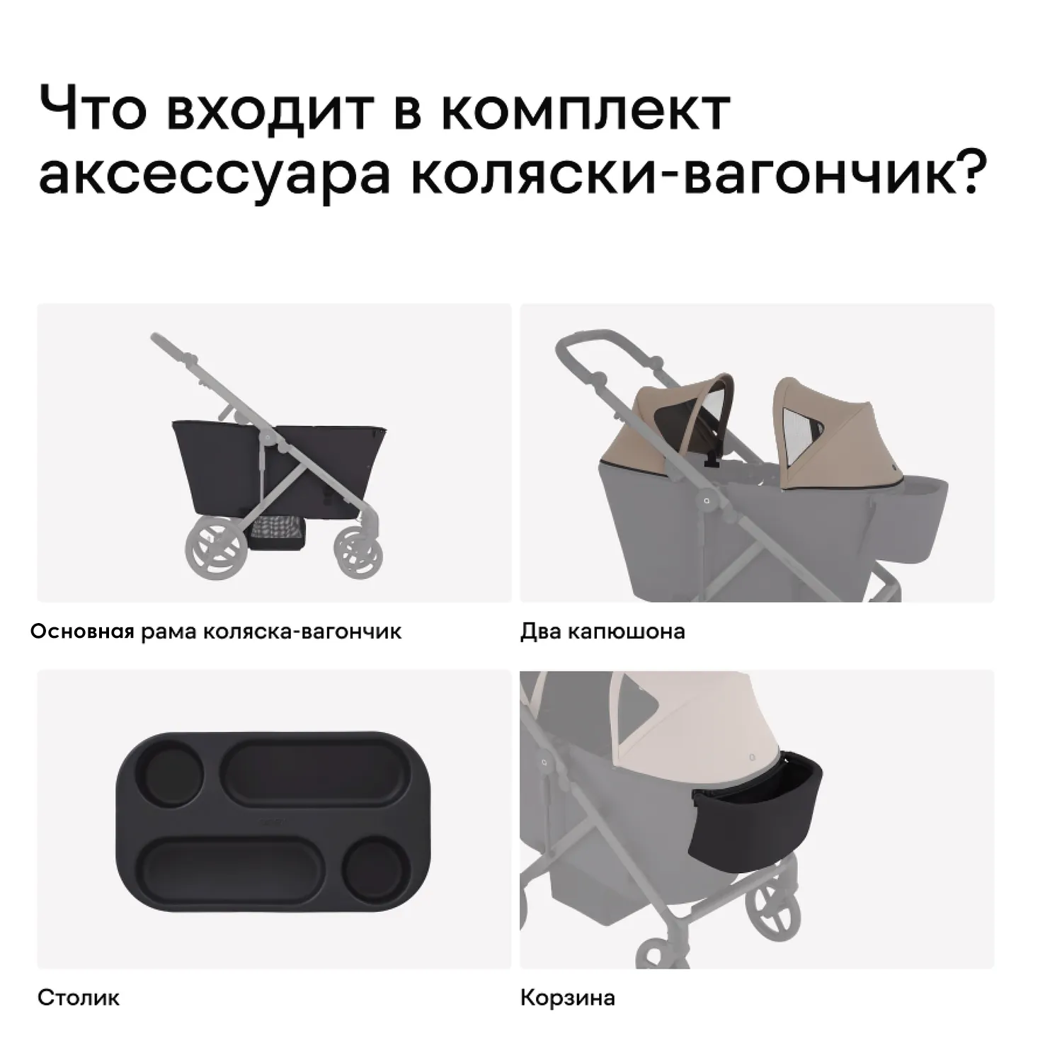 Вагончик Wagon к коляске Anex Modu