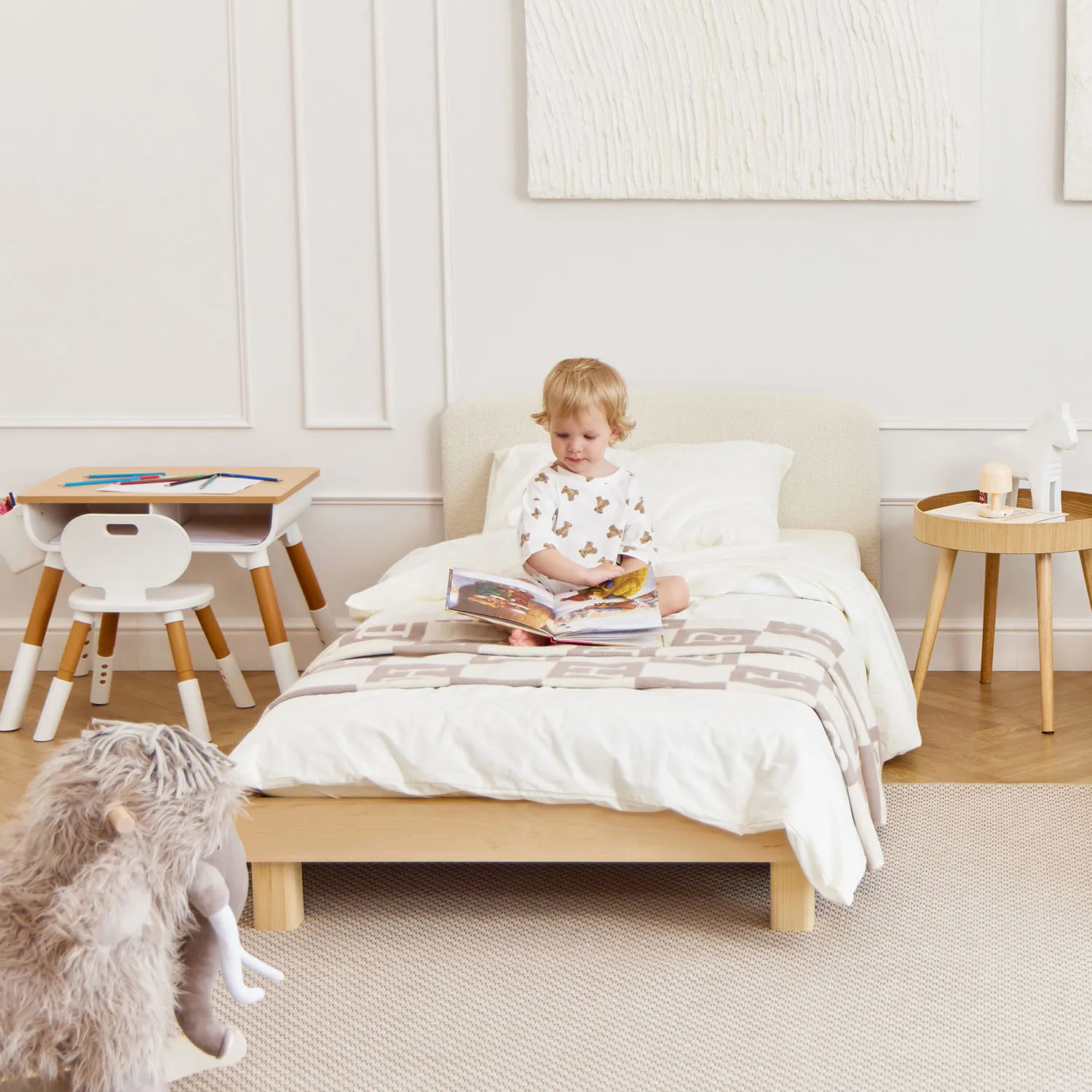 Комплект Happy Baby: Кровать SOMNA 180х90 см 95045 + Матрас 95043