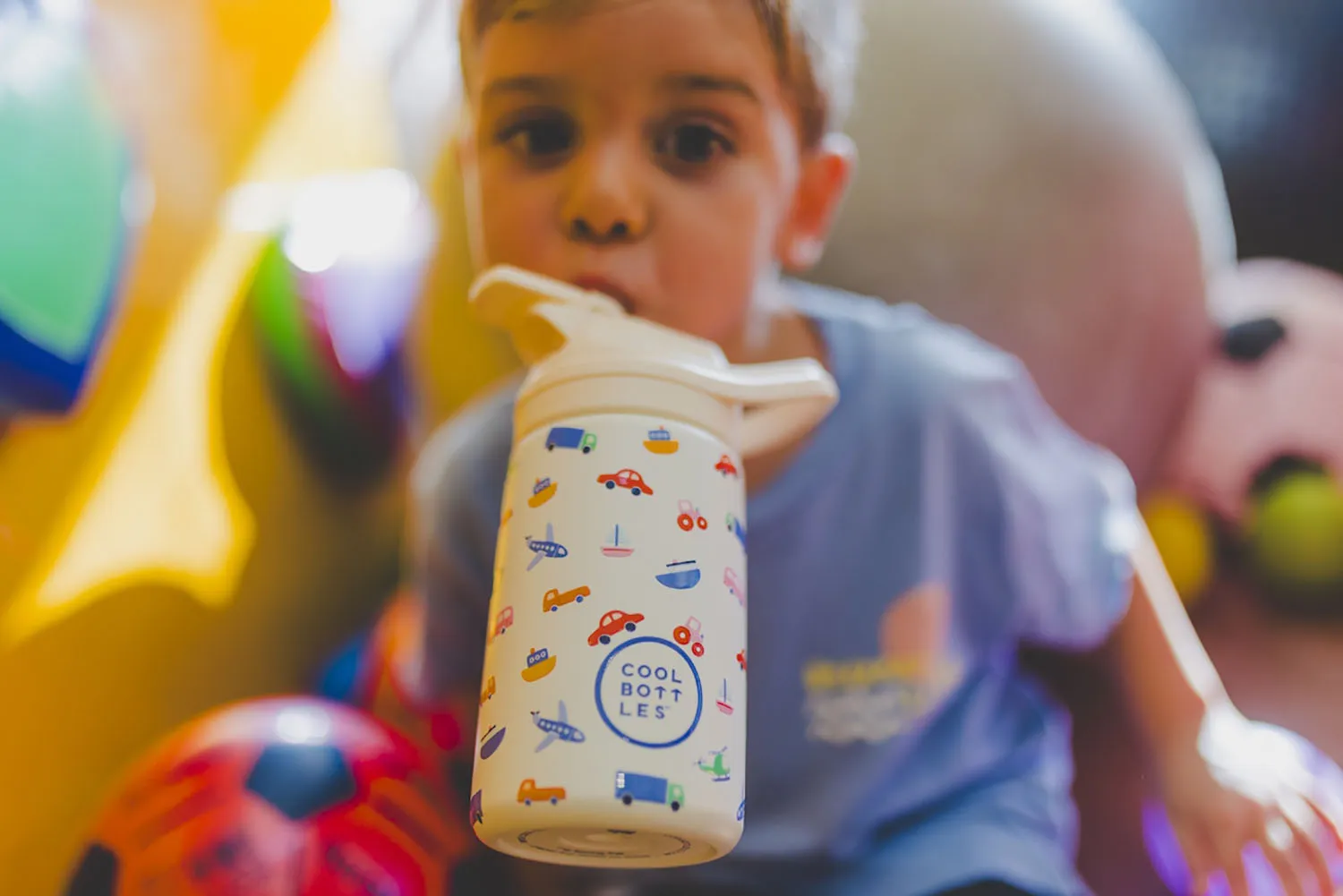 Термос-термобутылка Cool Bottles Kiddie Little Wheels 350 мл