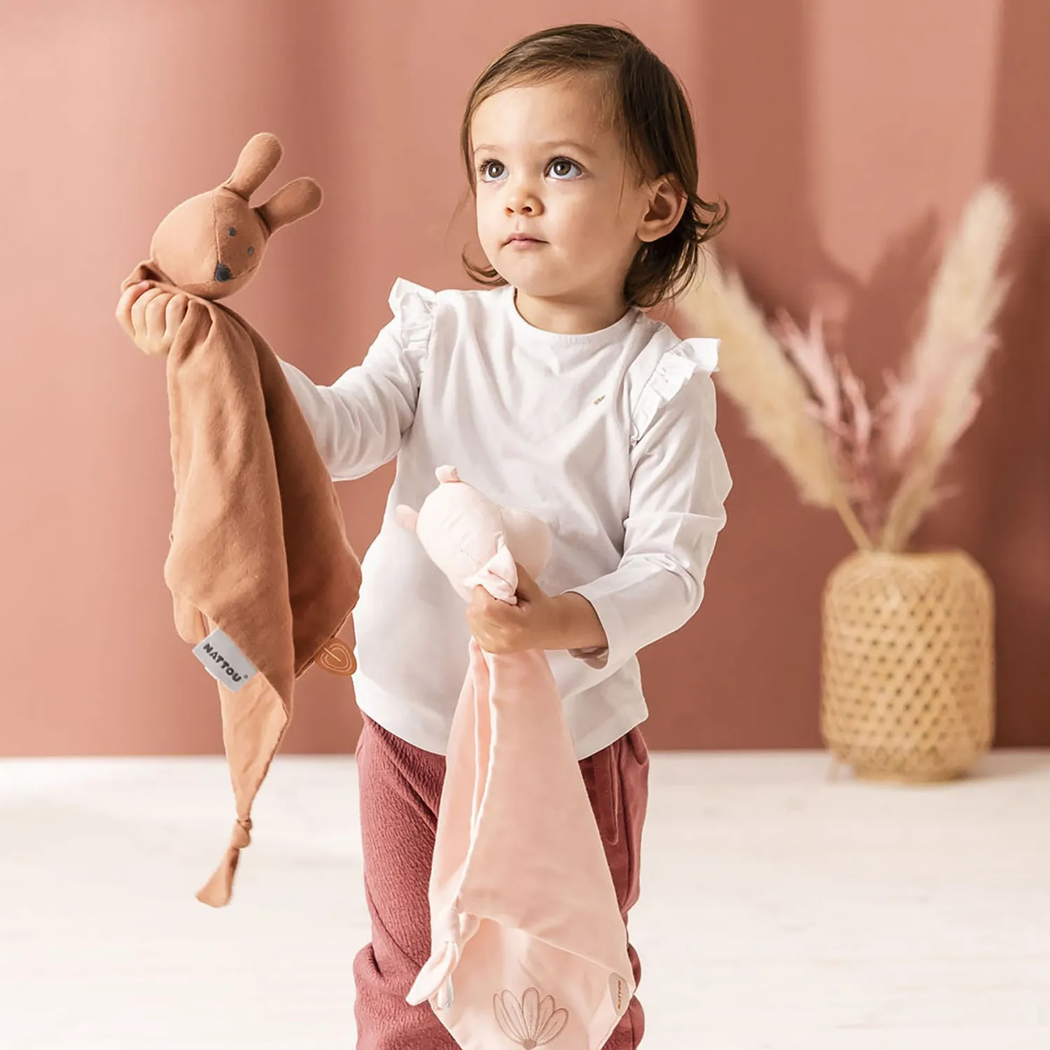 Игрушка мягкая Nattou Rattle Susie & Bonnie Кролик 508032