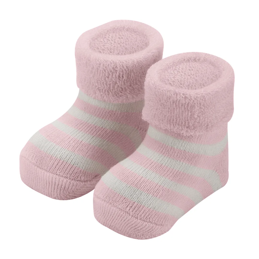 Носки детские махровые Mansita Mi, цв.розовая полоска
