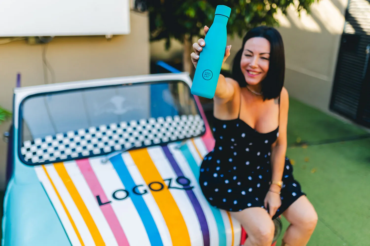 Термос-термобутылка Cool Bottles Vivid Turquoise 350 мл CB350VIT