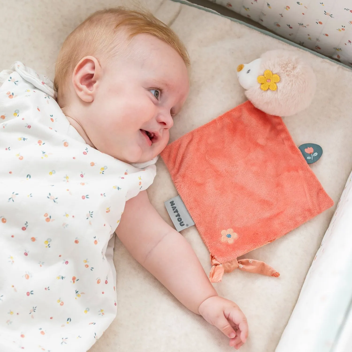 Игрушка мягкая Nattou Doudou малая MILA ZOË LANA Ёжик 266093