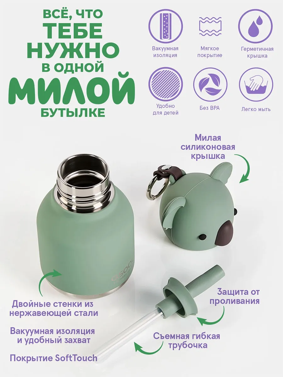 Бутылка Asobu для холодных и горячих напитков Mini Bestie 200 мл