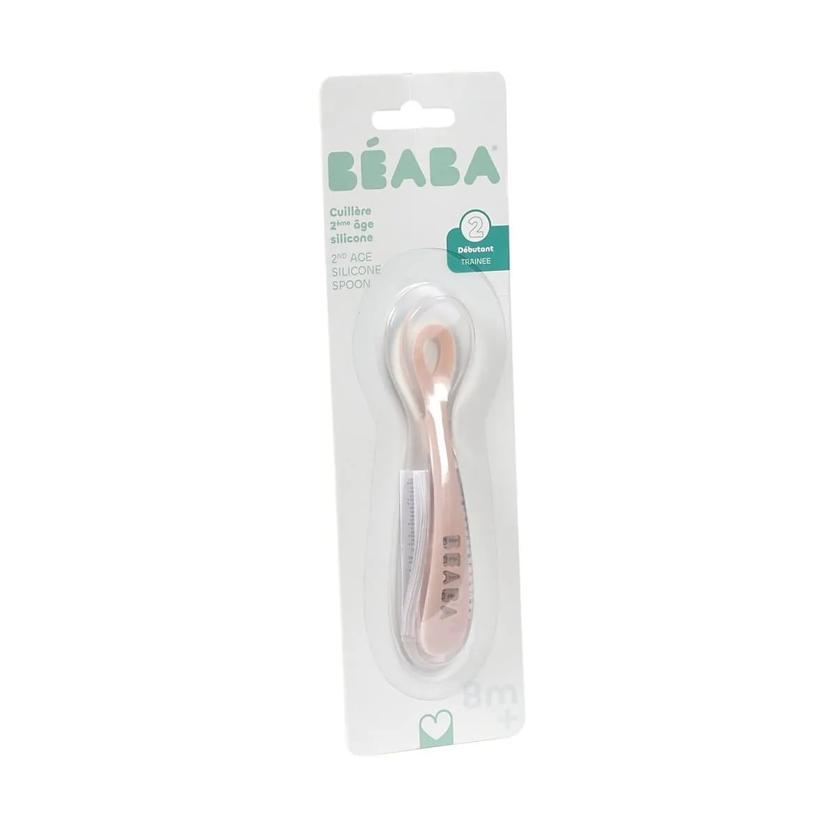 Эргономическая ложка Beaba 2 2ND AGE Silicone Spoon от 8 месяцев в блистере
