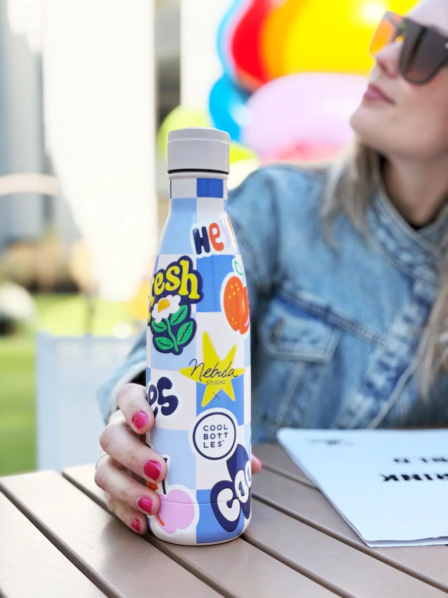 Термос-термобутылка Cool Bottles Nebula Studio Sticker Fever 500мл CBB50SFV. Изображение 5