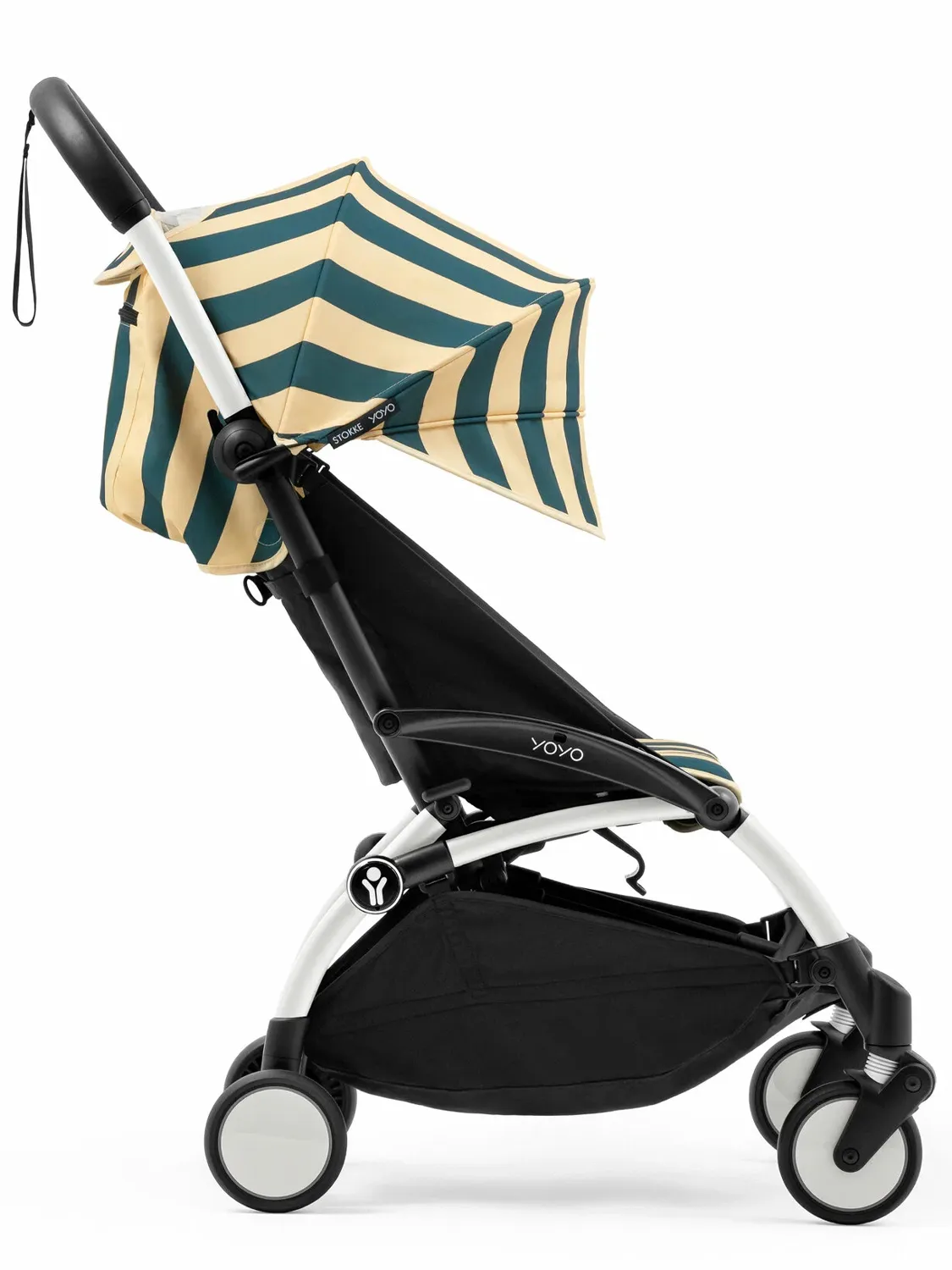 Коляска прогулочная Stokke YOYO3 Ривьера Монако, рама белая, летний комплект. Изображение 4