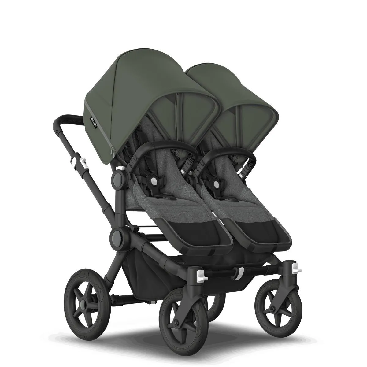 Коляска 2 в 1 Bugaboo Donkey5 Twin шасси Black