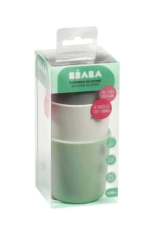 Набор Beaba Lot De 3 Verres Silicone из 3 силиконовых стаканов 180 мл 913545