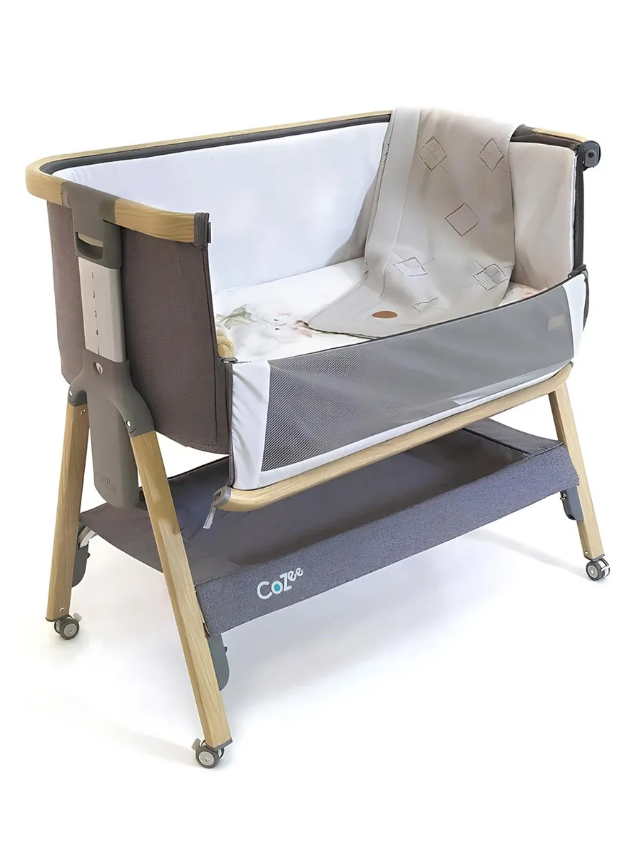 Колыбель Tutti Bambini CoZee Oak and Charcoal с колесами 211205/3590 Витрина