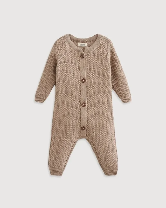 Комбинезон детский LoomKnits Капучино хлопок