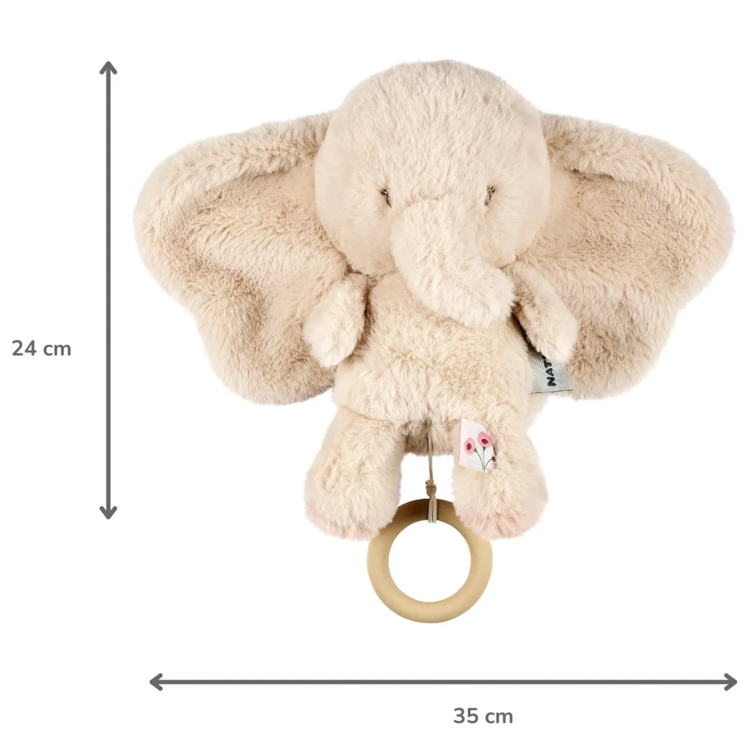 Игрушка мягкая Nattou Musical Soft toy FANFAN Слонёнок sand музыкальная 759175