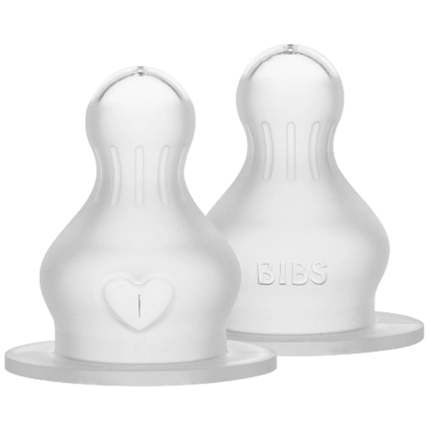 Соска BIBS силиконовая для бутылочки средний поток, 2 шт.
