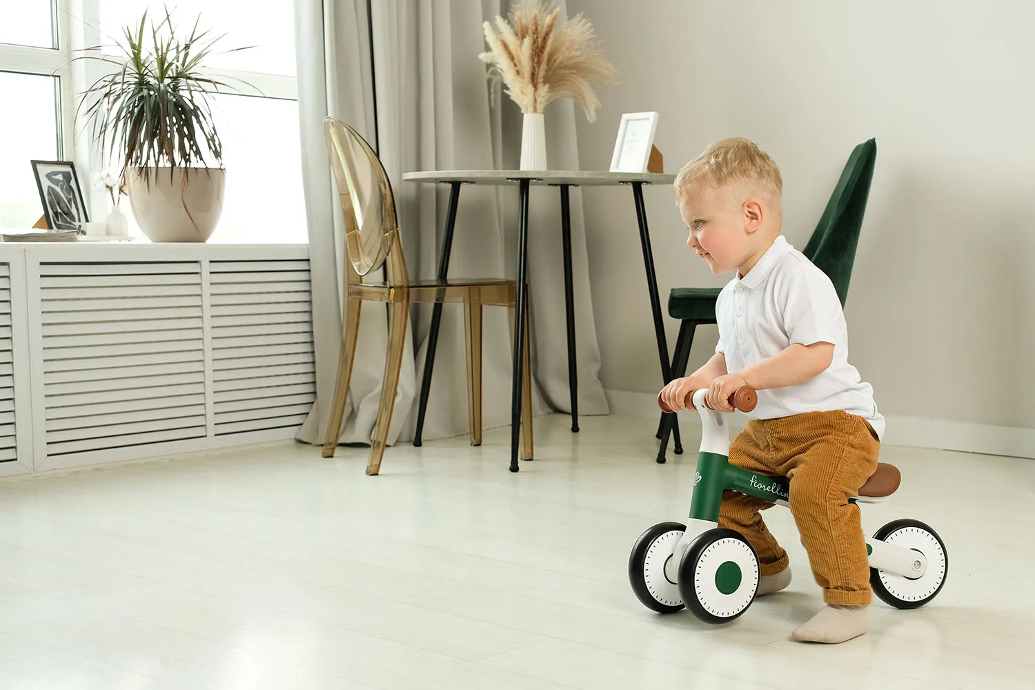 Беговел Fiorellino green brown WB0608