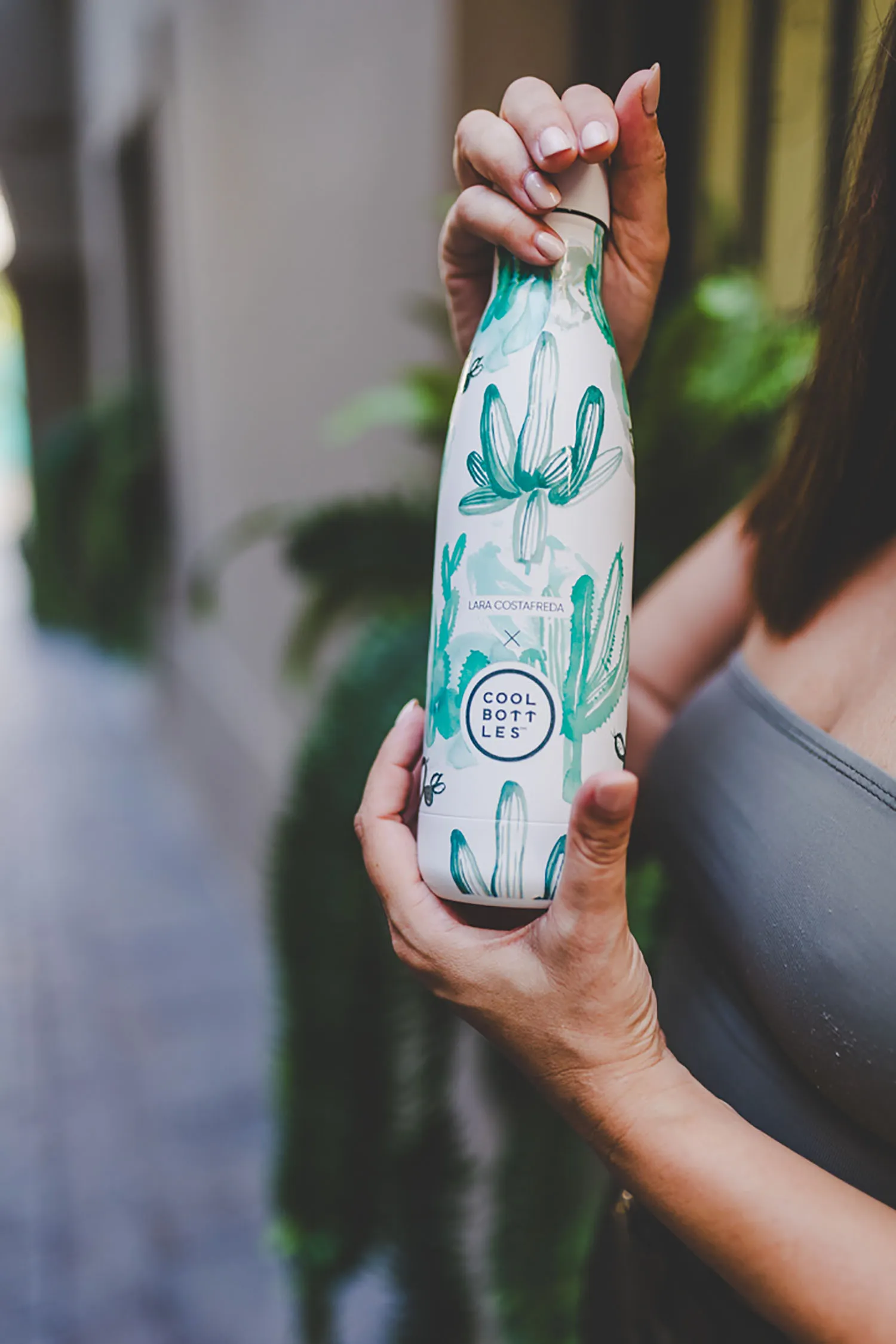 Термос-термобутылка Cool Bottles Lara Costrafreda Watercolor Cactus 500 мл
