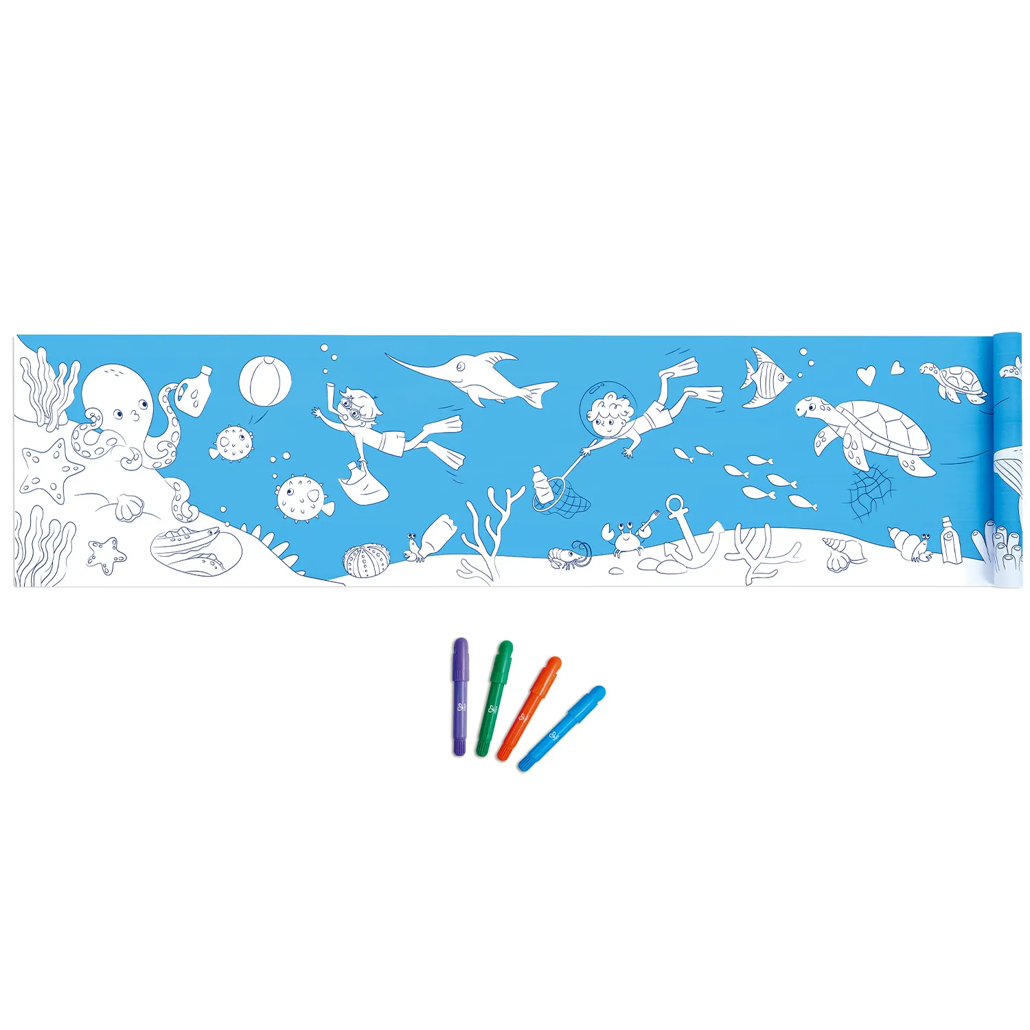 Набор большой игровой HAPE «Юный Пикассо» Раскрась подводный мир E2018_HP