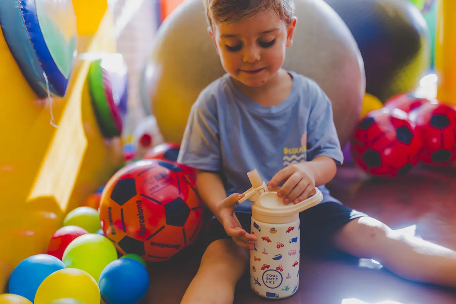 Термос-термобутылка Cool Bottles Kiddie Little Wheels 350 мл