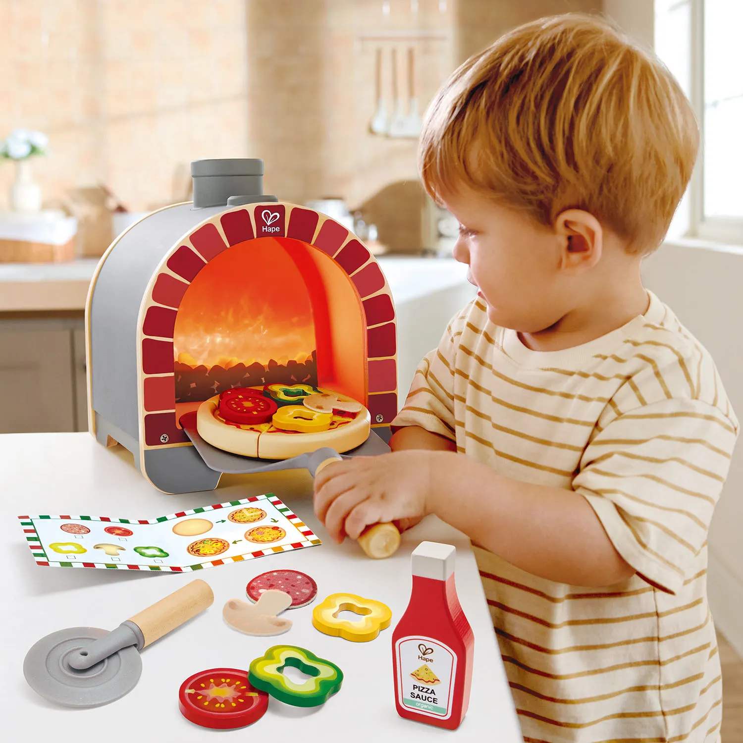 Набор игровой HAPE «Юный повар» Интерактивная печь для пиццы E3236_HP