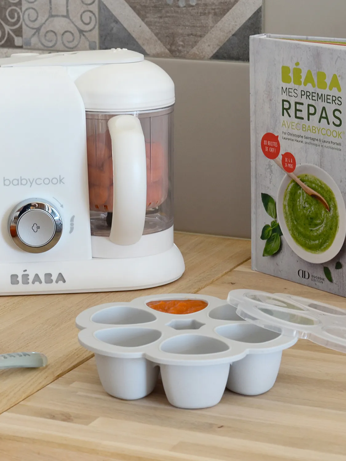 Контейнер Beaba силиконовый для заморозки Multiportions 6*90ML