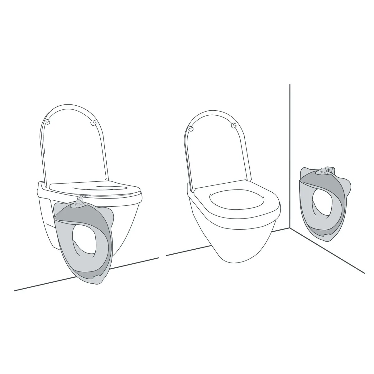 Детское сиденье на унитаз Beaba с крючком для крепления