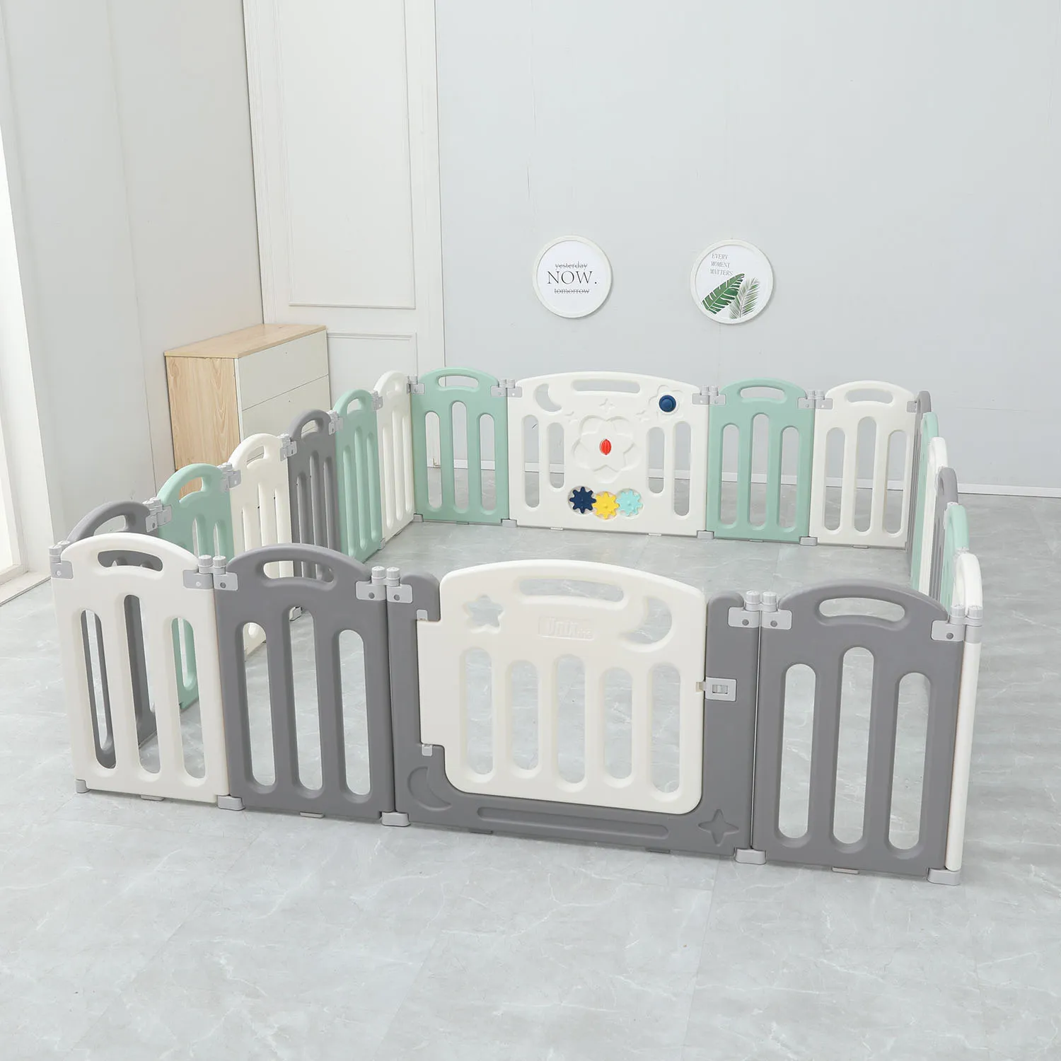 Манеж большой игровой детский UNIX Kids Simple 225x188