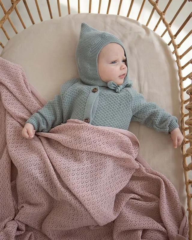 Плед-пеленка Loomknits ажурная