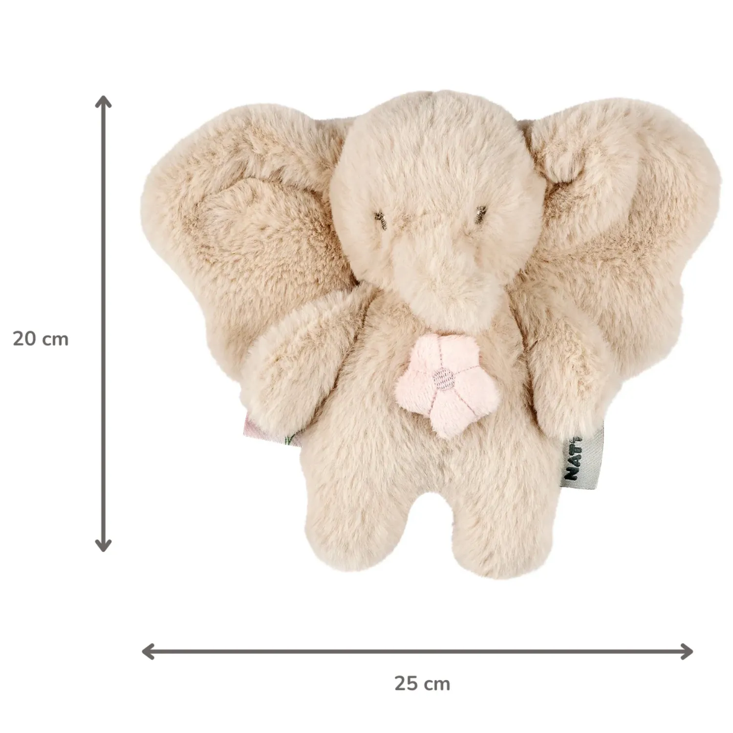 Игрушка мягкая Nattou Musical Soft toy MINI FANFAN Слонёнок sand музыкальная 759205