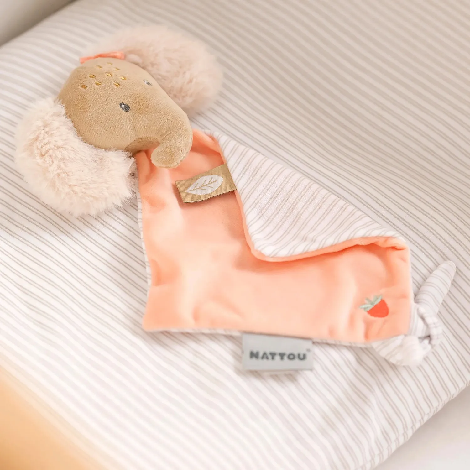 Игрушка мягкая Nattou Doudou малая FLO, ERNEST & OLI Слоник 682039