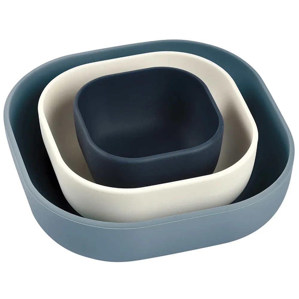 Набор тарелок Beaba силикон (3 штуки) 3 BOLS SILICONE GIGOGNES