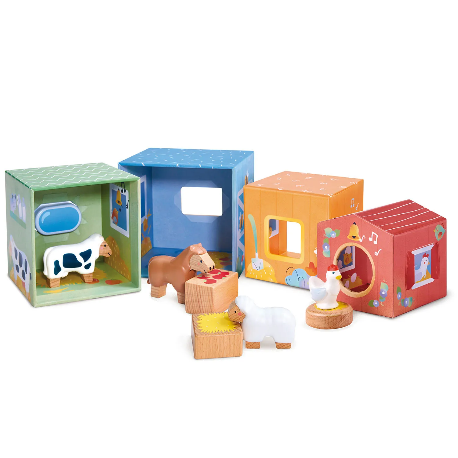 Набор игровой HAPE «Веселая Ферма» (детская иллюстрированная книга Hape Land) E3437_HP