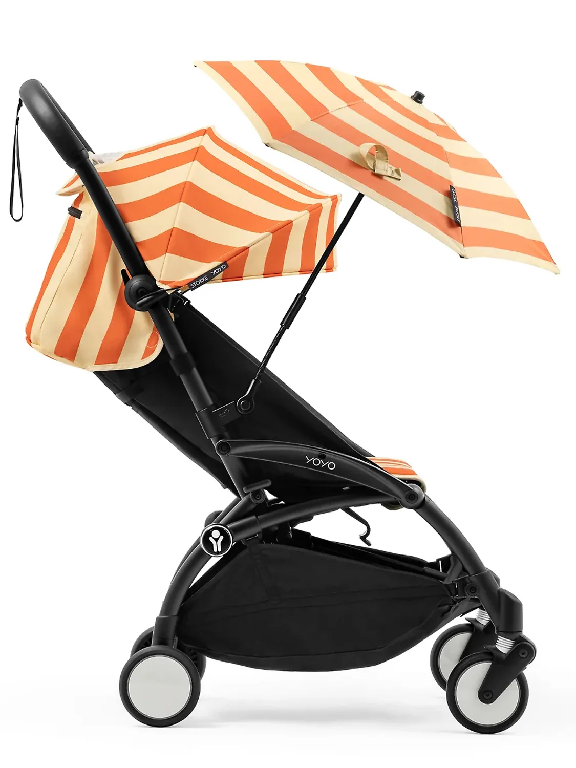 Коляска прогулочная Stokke YOYO3 Ривьера Капри, рама черная, летний комплект. Изображение 5