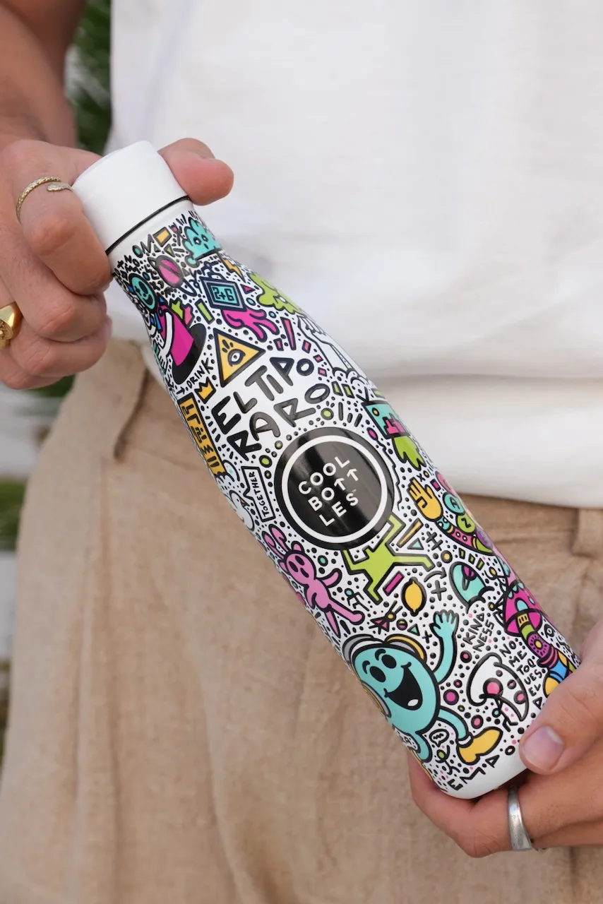 Термос-термобутылка Cool Bottles El Tipo Raro Positive Revolution 500мл CBB50PRE. Изображение 5