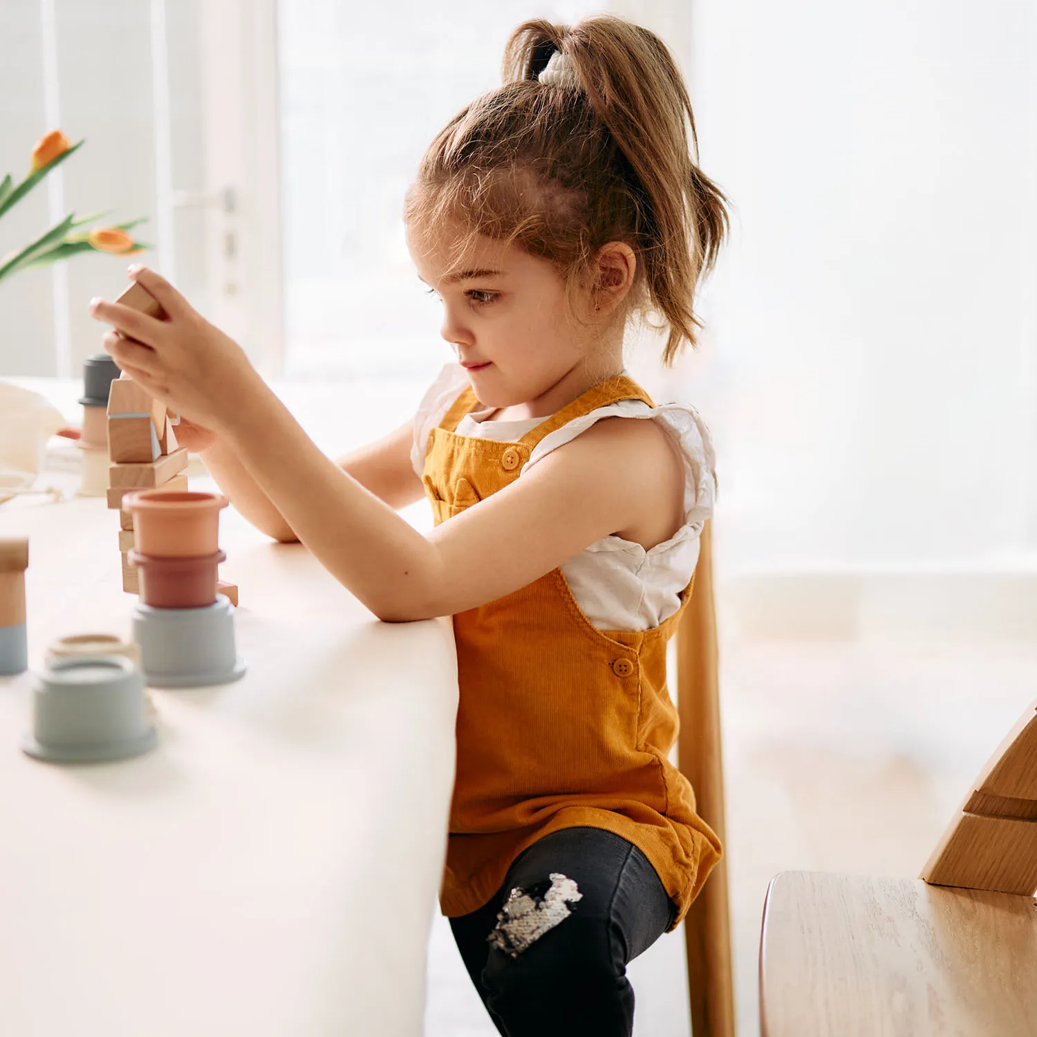 Растущий стульчик Moji by ABC-Design Yippy ВСЁ ВКЛЮЧЕНО oak, текстиль birch/heart