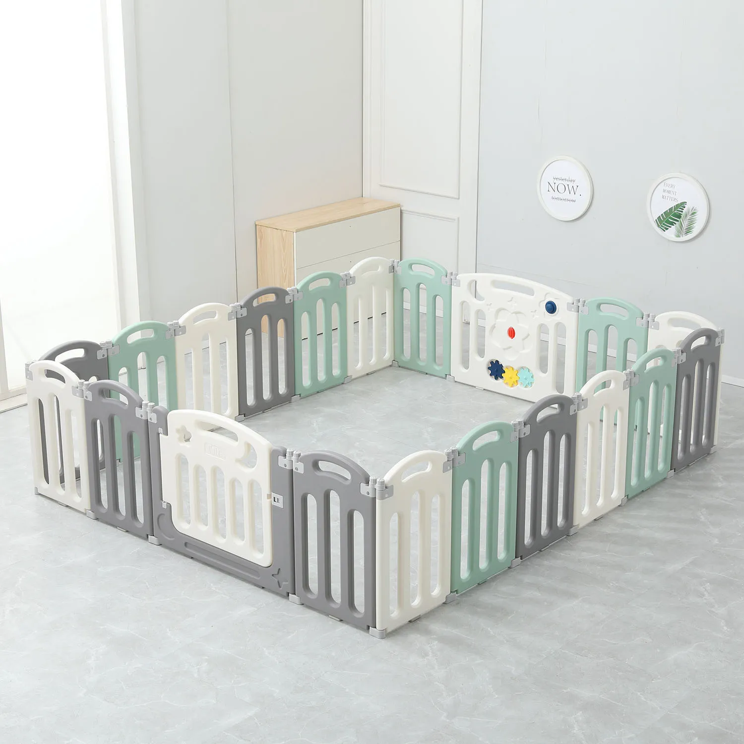 Манеж большой игровой детский UNIX Kids Simple 225x188