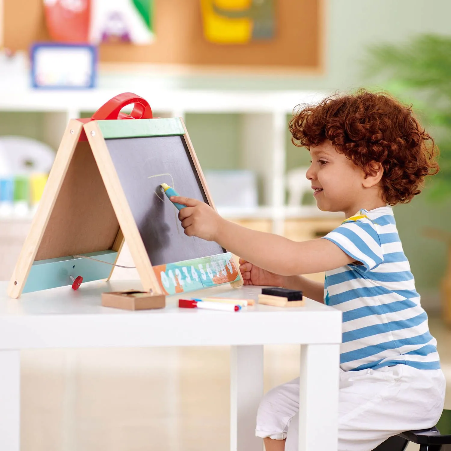 Мольберт HAPE двухсторонний складной для рисования E1062_HP