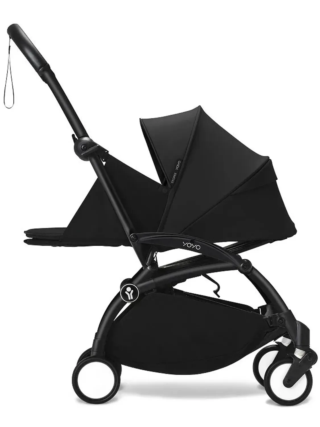 Коляска 2 в 1 Stokke YOYO3, черный, рама черная, люлька мягкая. Изображение 3