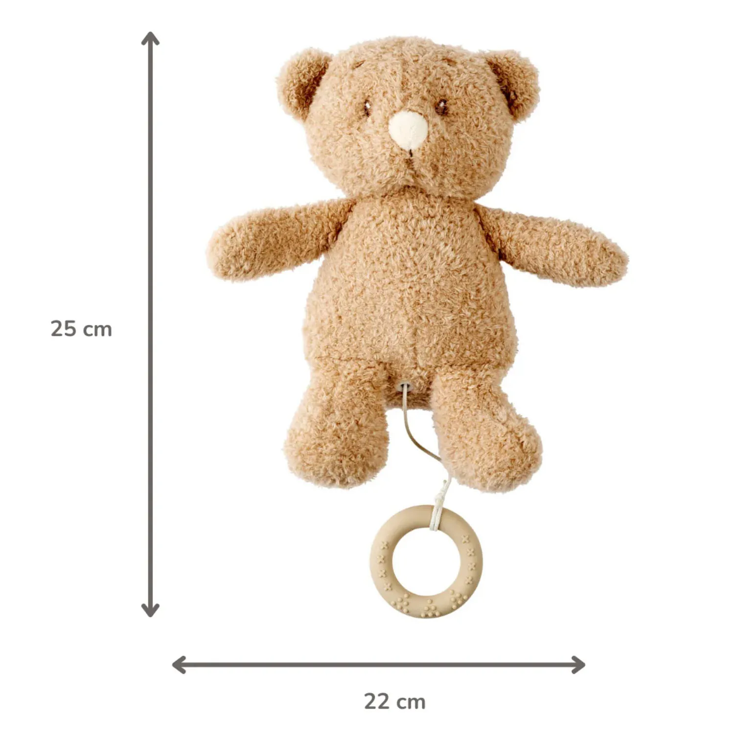 Игрушка мягкая Nattou Musical Soft toy TEDDY Мишка музыкальная 856379