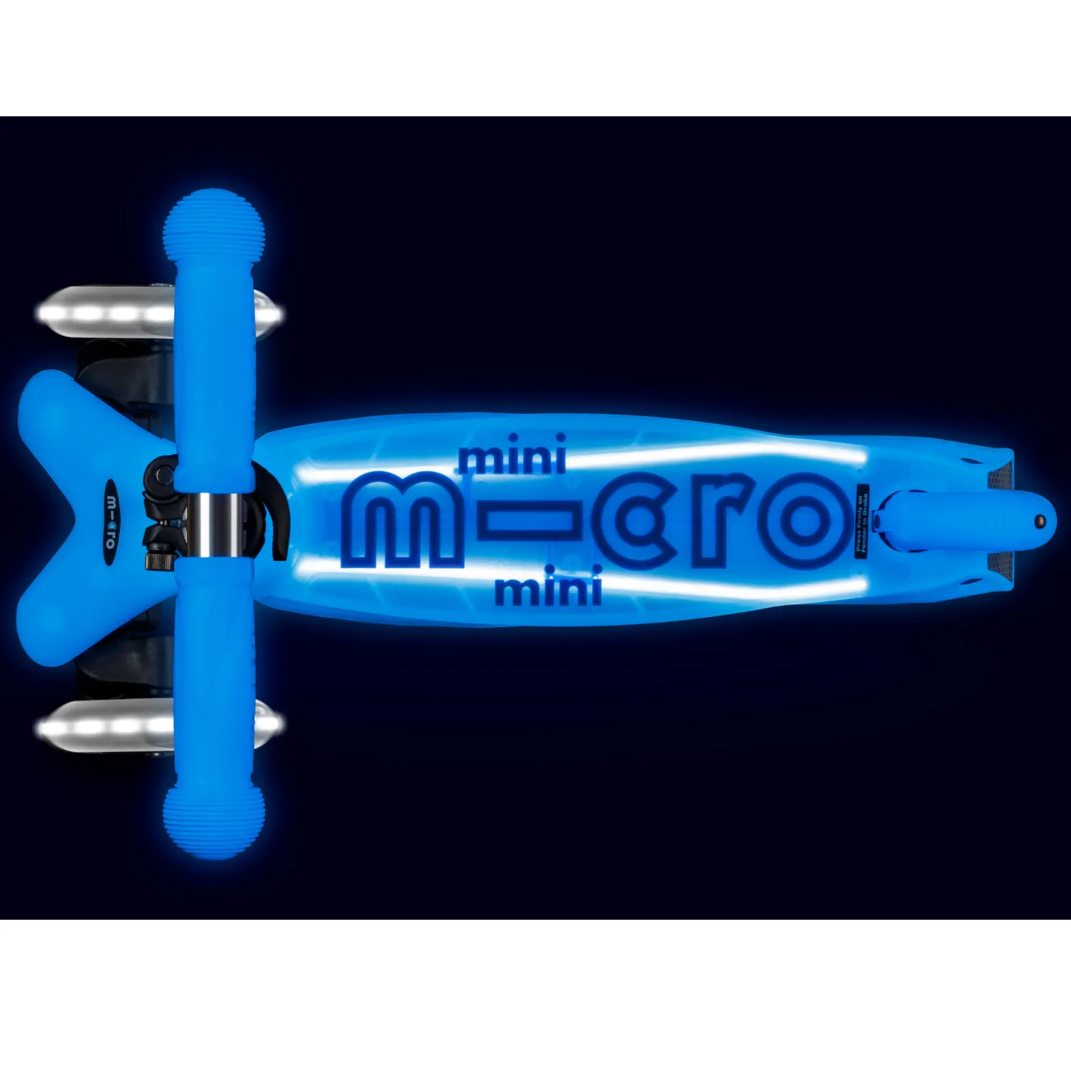 Самокат Mini Micro Deluxe Glow Plus (светящийся) LED