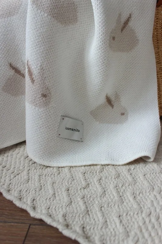 Плед детский 80х120 см LoomKnits Animal Rabbits