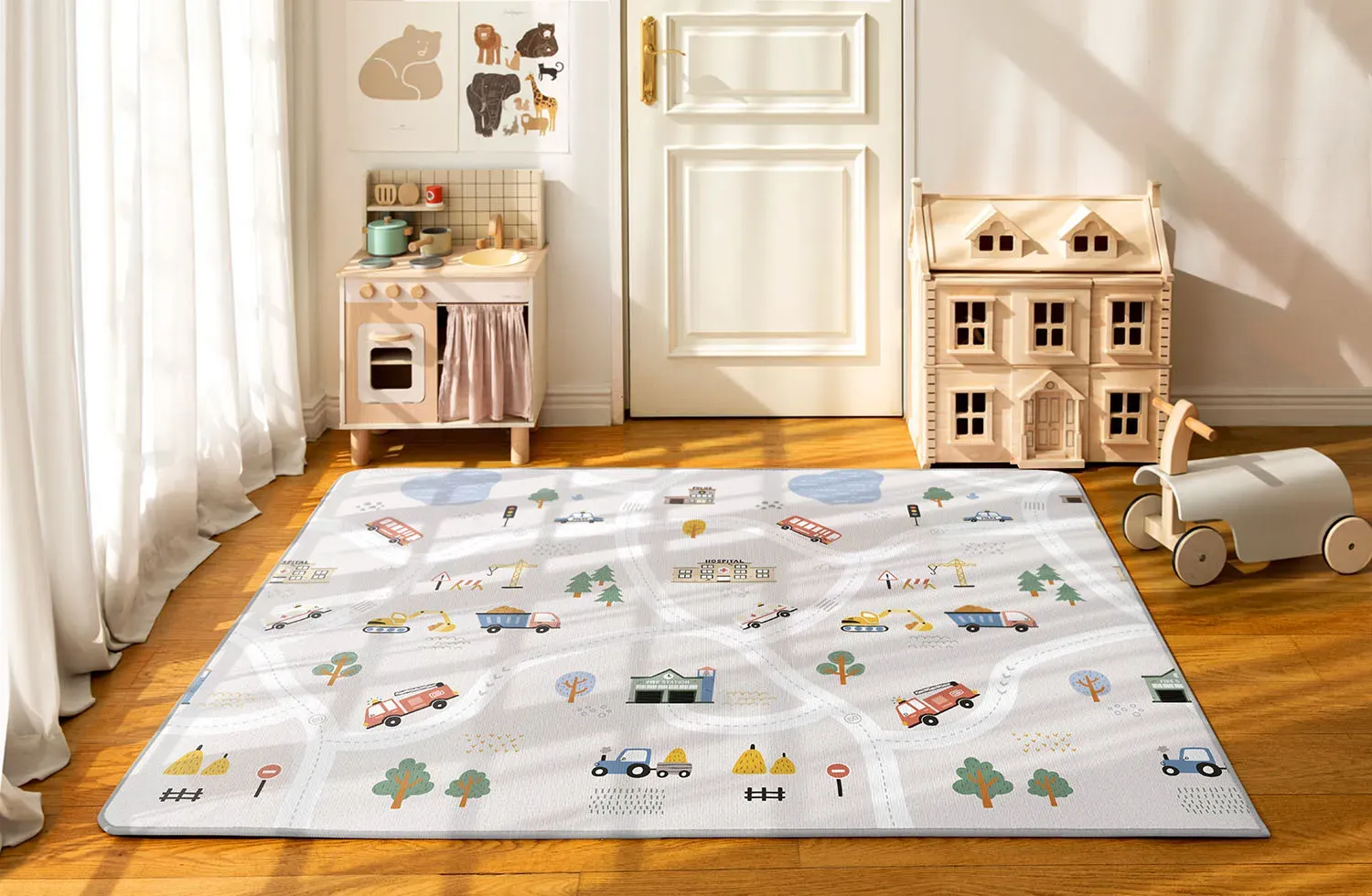 Коврик рулонный Parklon Prime Living 150x200x1 см Чудесная дорога DS-521-HRLE ПУ. Изображение 4