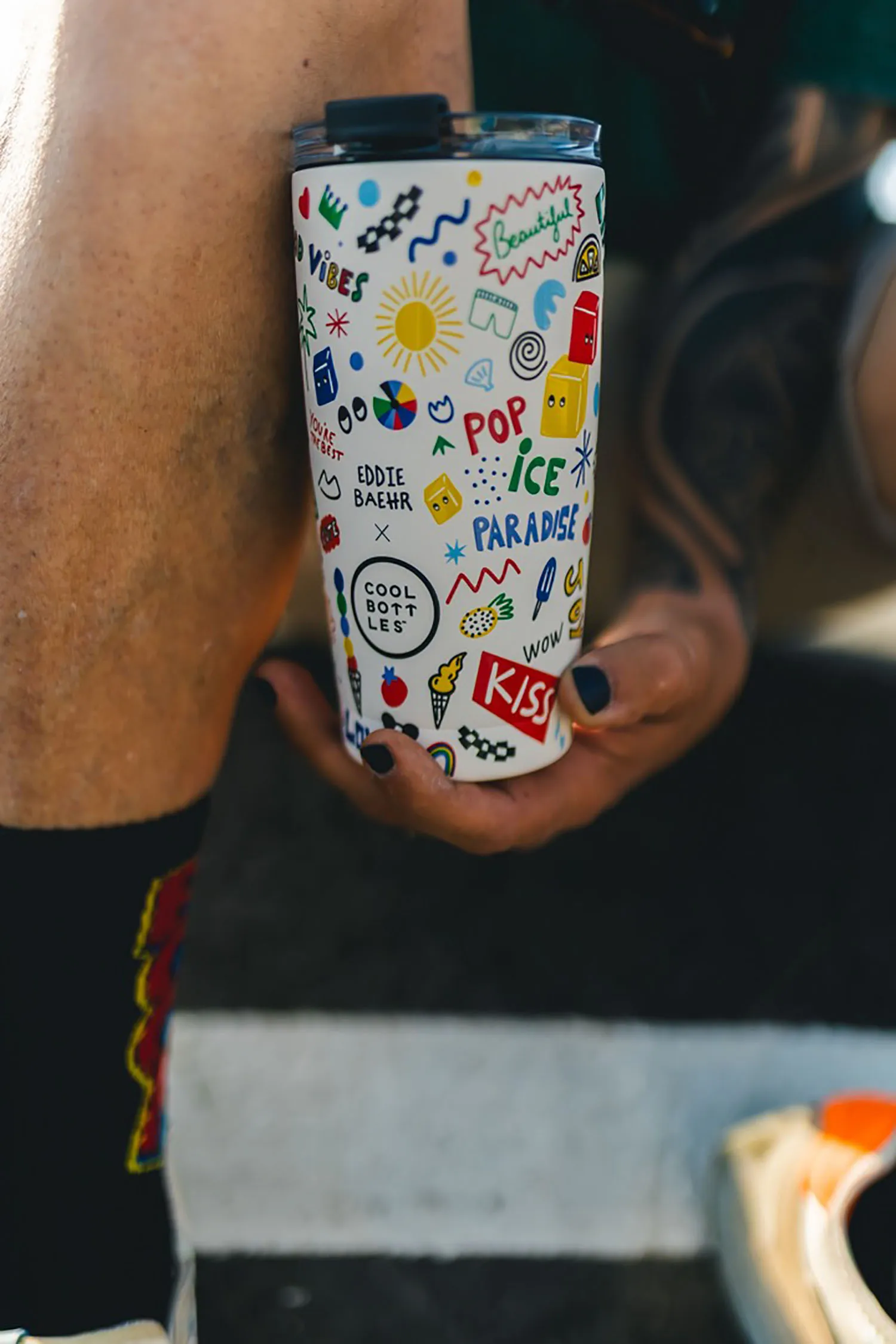 Термокружка Cool Bottles Tumbler Eddie Baehr Good Vibes 550 мл CBT55GVI